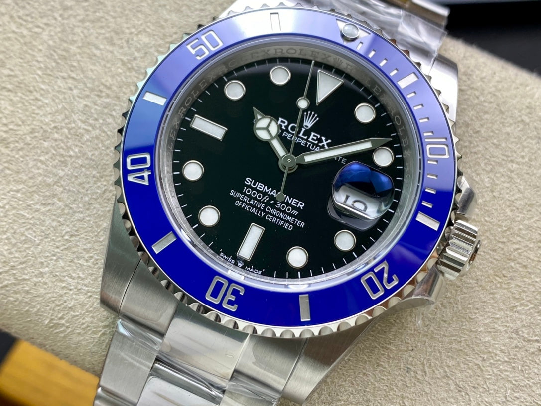 Rolex Oyster Perpetual Submariner Date Bisel Azul 41mm