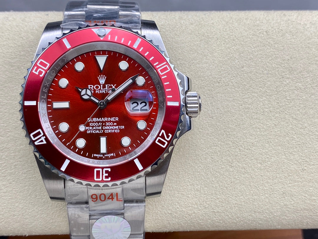 Rolex Oyster Perpetual Submariner Date Rojo completo 40mm