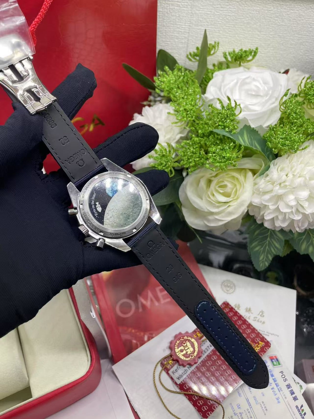Omega Speedmaster Professional “Snoopy Edition” – Correa Azul 42mm