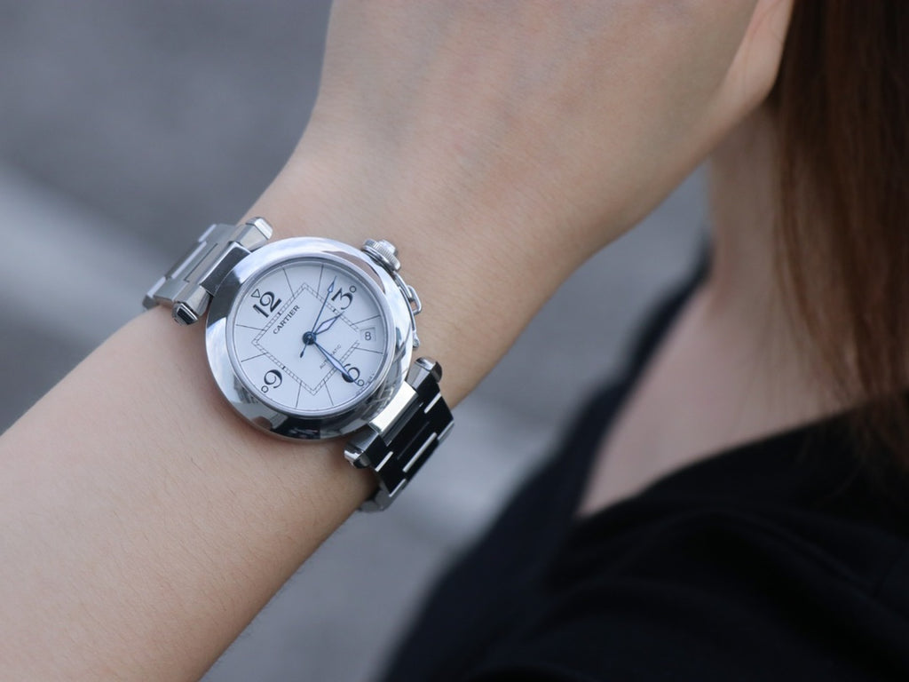 Reloj Cartier Pasha Blanco 35mm