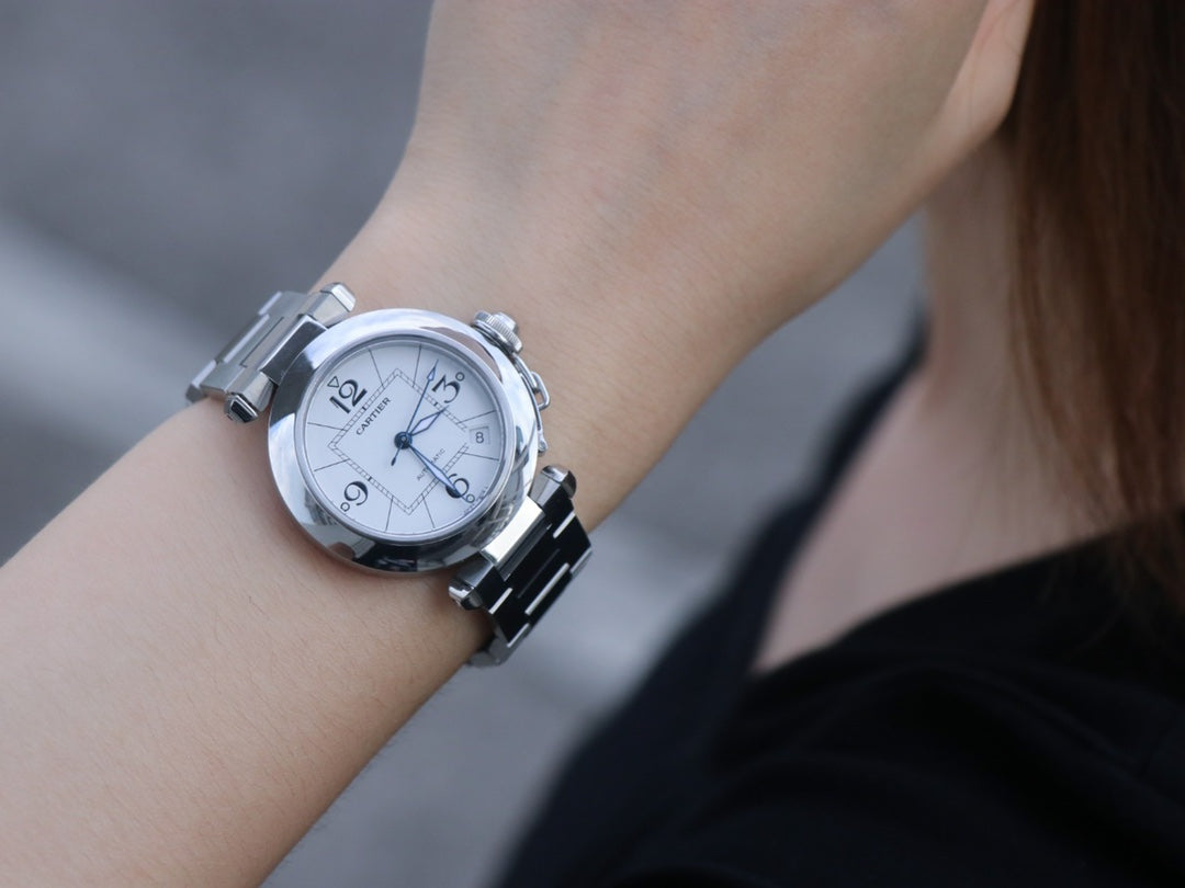 Reloj Cartier Pasha Blanco 35mm