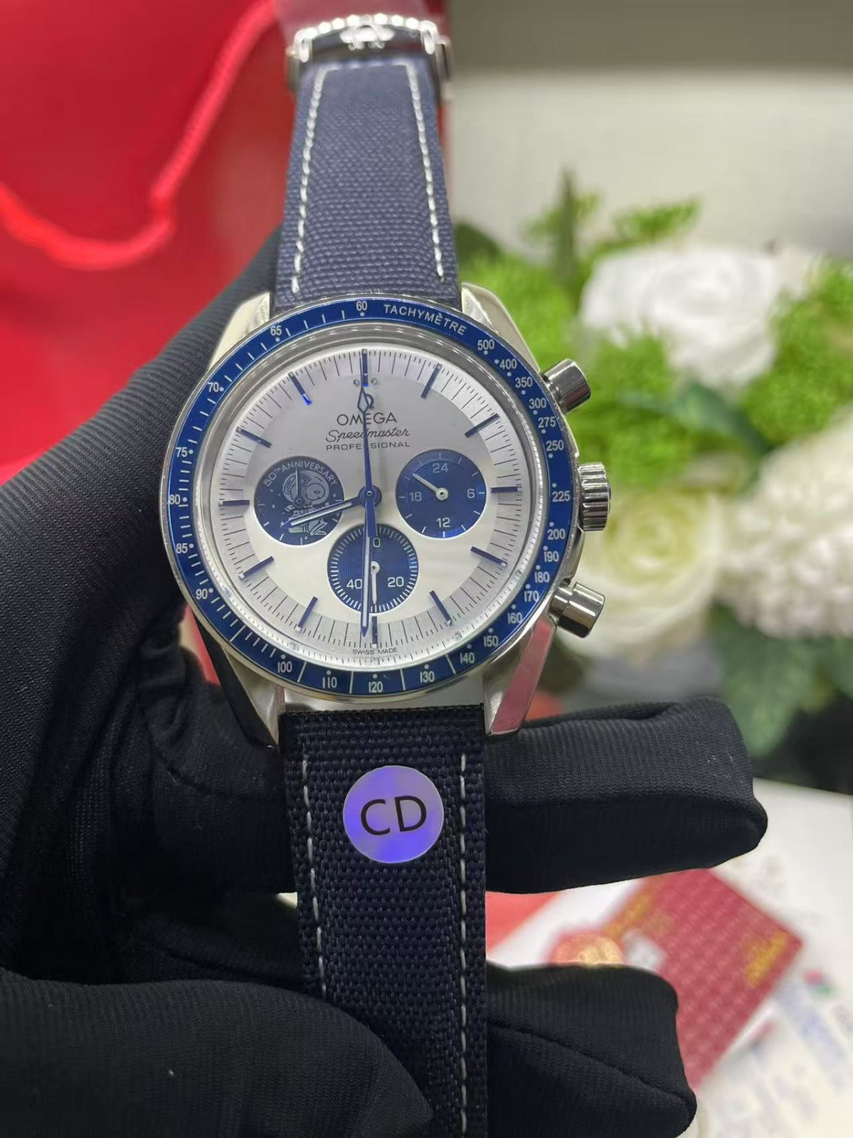 Omega Speedmaster Professional “Snoopy Edition” – Correa Azul 42mm