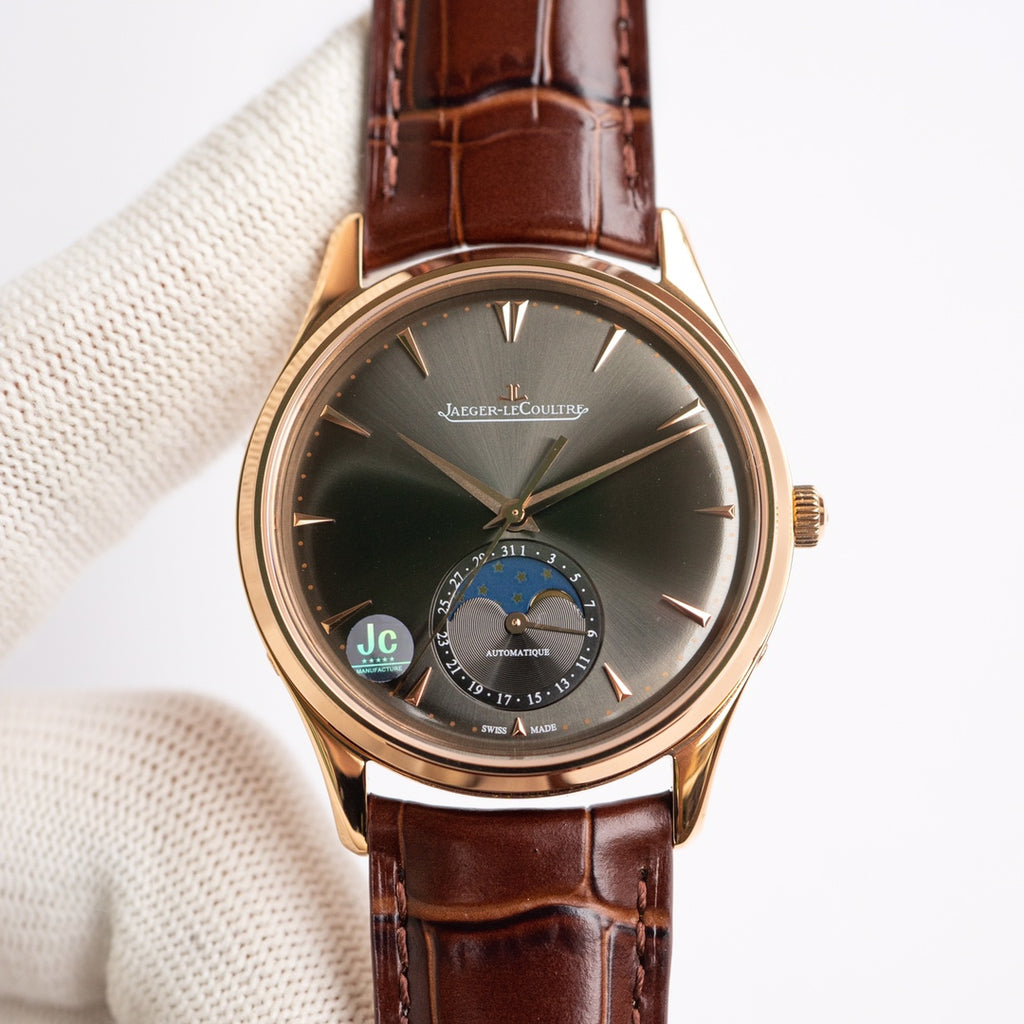 Jaeger-LeCoultre Master Moonphase Oro Rosa / Antracita 39mm