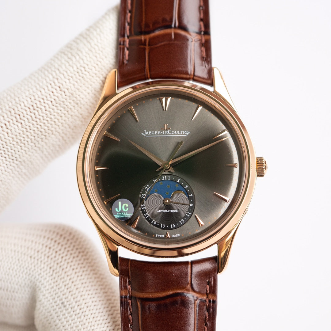 Jaeger-LeCoultre Master Moonphase Oro Rosa / Antracita 39mm