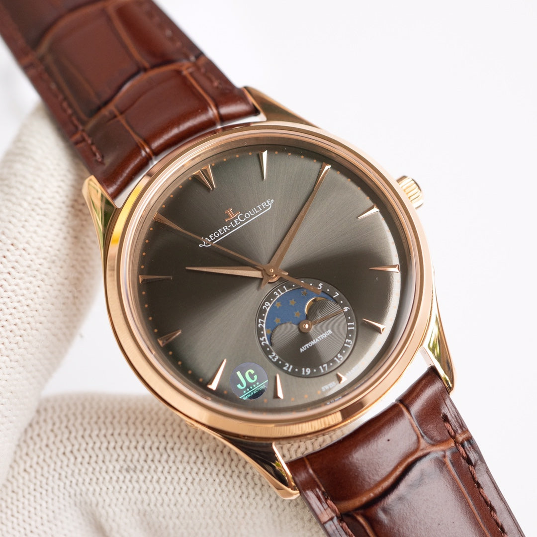 Jaeger-LeCoultre Master Moonphase Oro Rosa / Antracita 39mm