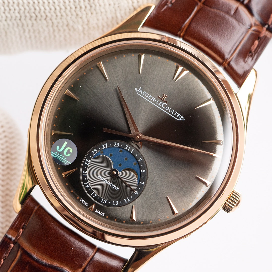 Jaeger-LeCoultre Master Moonphase Oro Rosa / Antracita 39mm