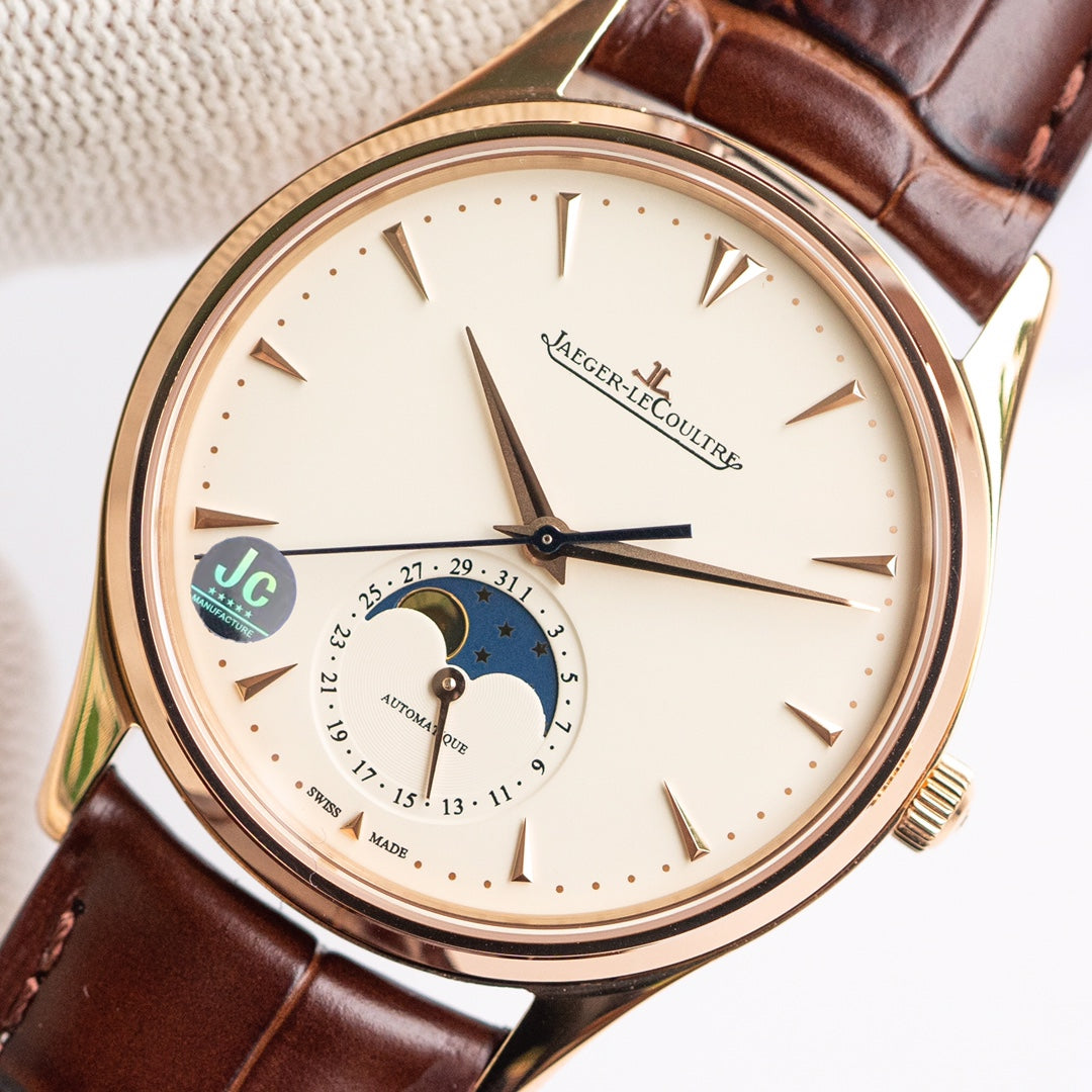 Jaeger-LeCoultre Master Moonphase Oro Rosa / Marfil 39mm