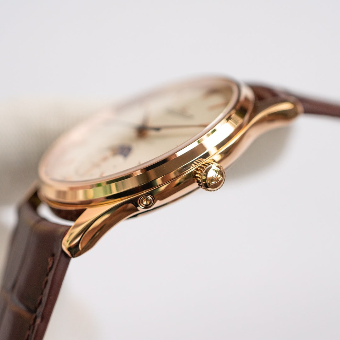 Jaeger-LeCoultre Master Moonphase Oro Rosa / Marfil 39mm