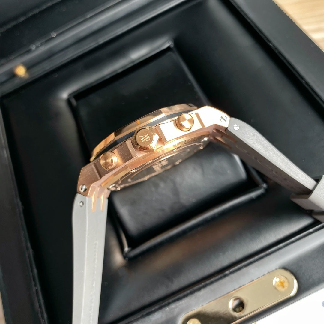 Audemars Piguet Royal Oak Offshore Oro Rosa / Correa Verde Oscuro 37mm