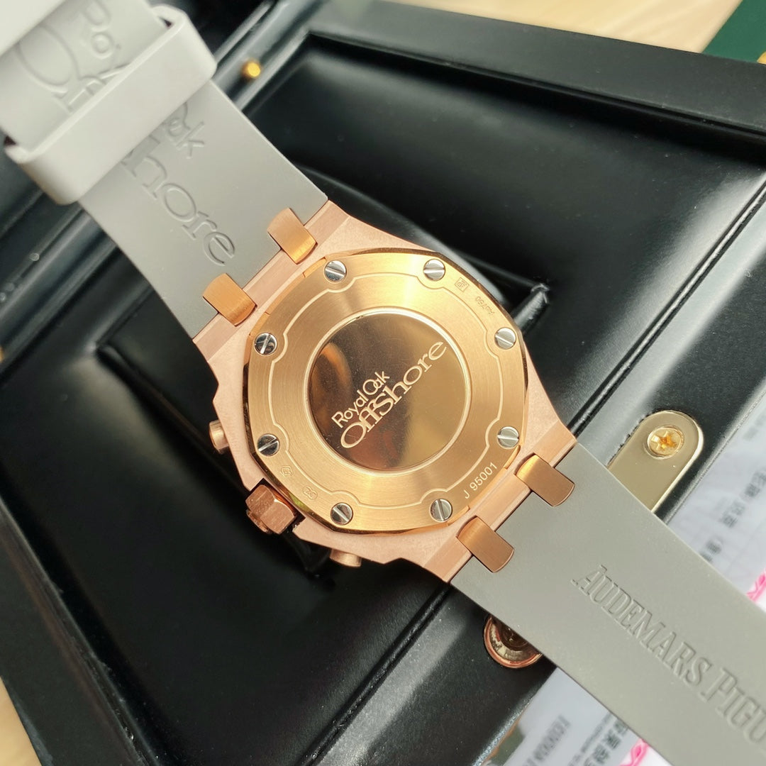 Audemars Piguet Royal Oak Offshore Oro Rosa / Correa Verde Oscuro 37mm