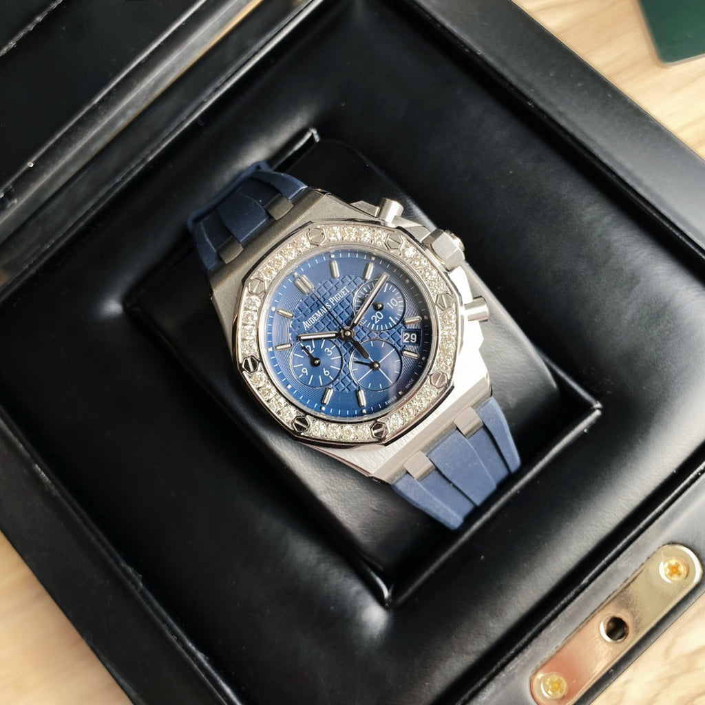 Audemars Piguet Royal Oak Offshore Acero / Correa Azul 37mm