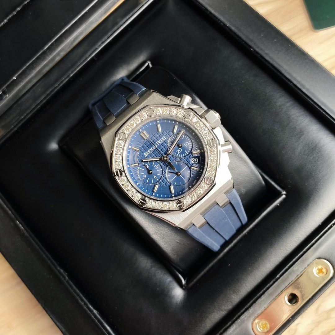 Audemars Piguet Royal Oak Offshore Acero / Correa Azul 37mm