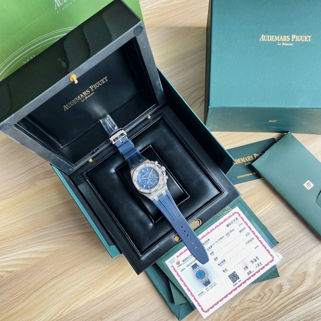Audemars Piguet Royal Oak Offshore Acero / Correa Azul 37mm