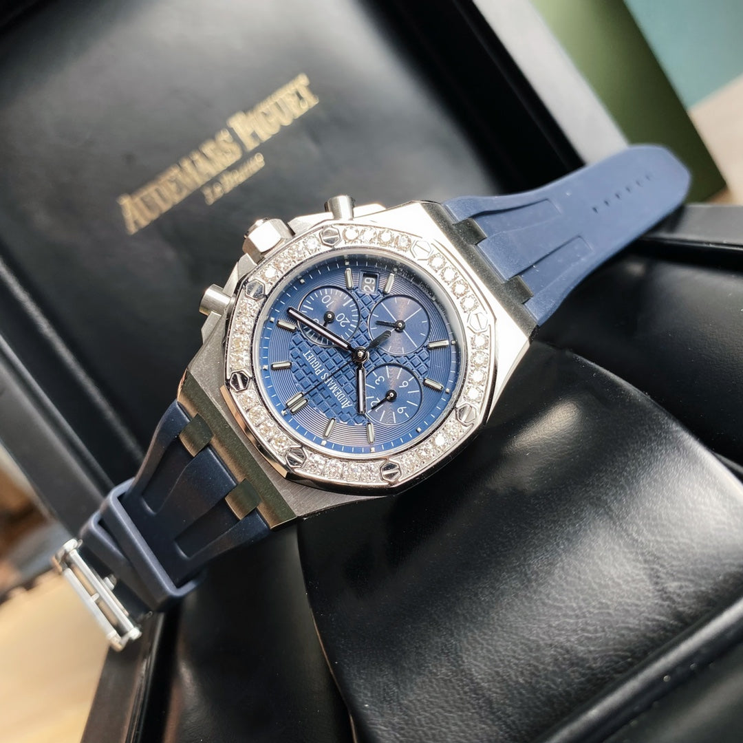 Audemars Piguet Royal Oak Offshore Acero / Correa Azul 37mm