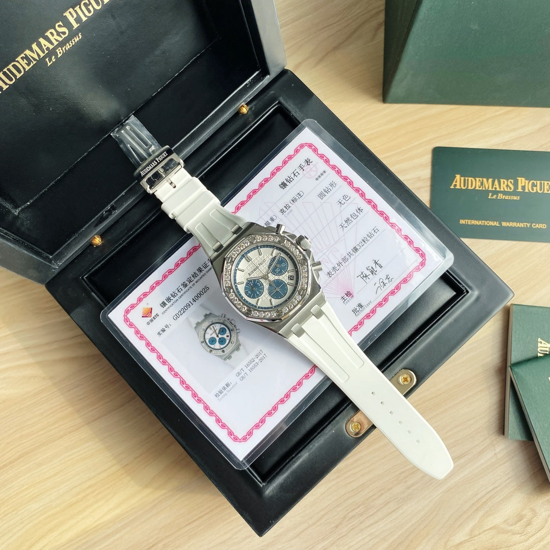 Audemars Piguet Royal Oak Offshore Acero  Azul & Blanco 37mm