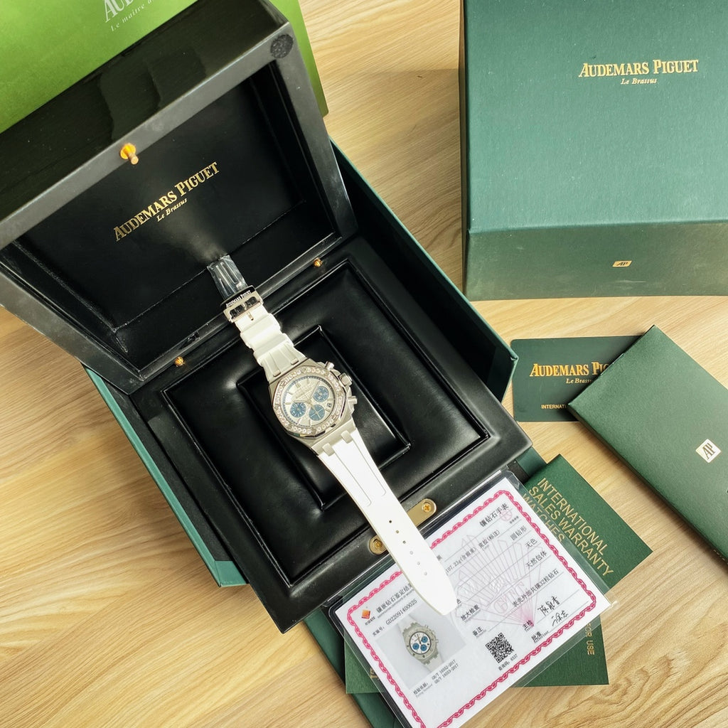 Audemars Piguet Royal Oak Offshore Acero  Azul & Blanco 37mm