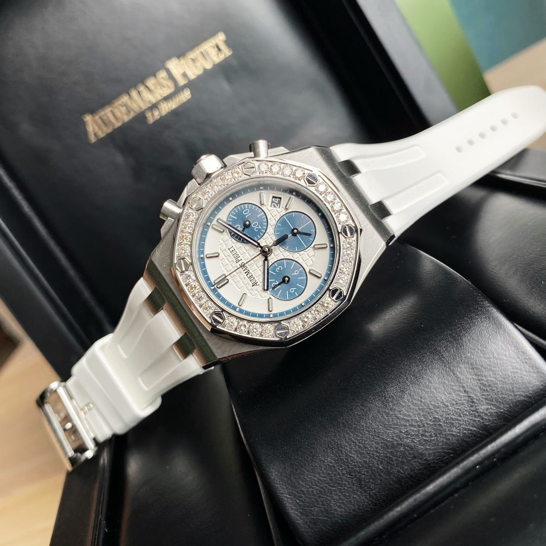 Audemars Piguet Royal Oak Offshore Acero  Azul & Blanco 37mm