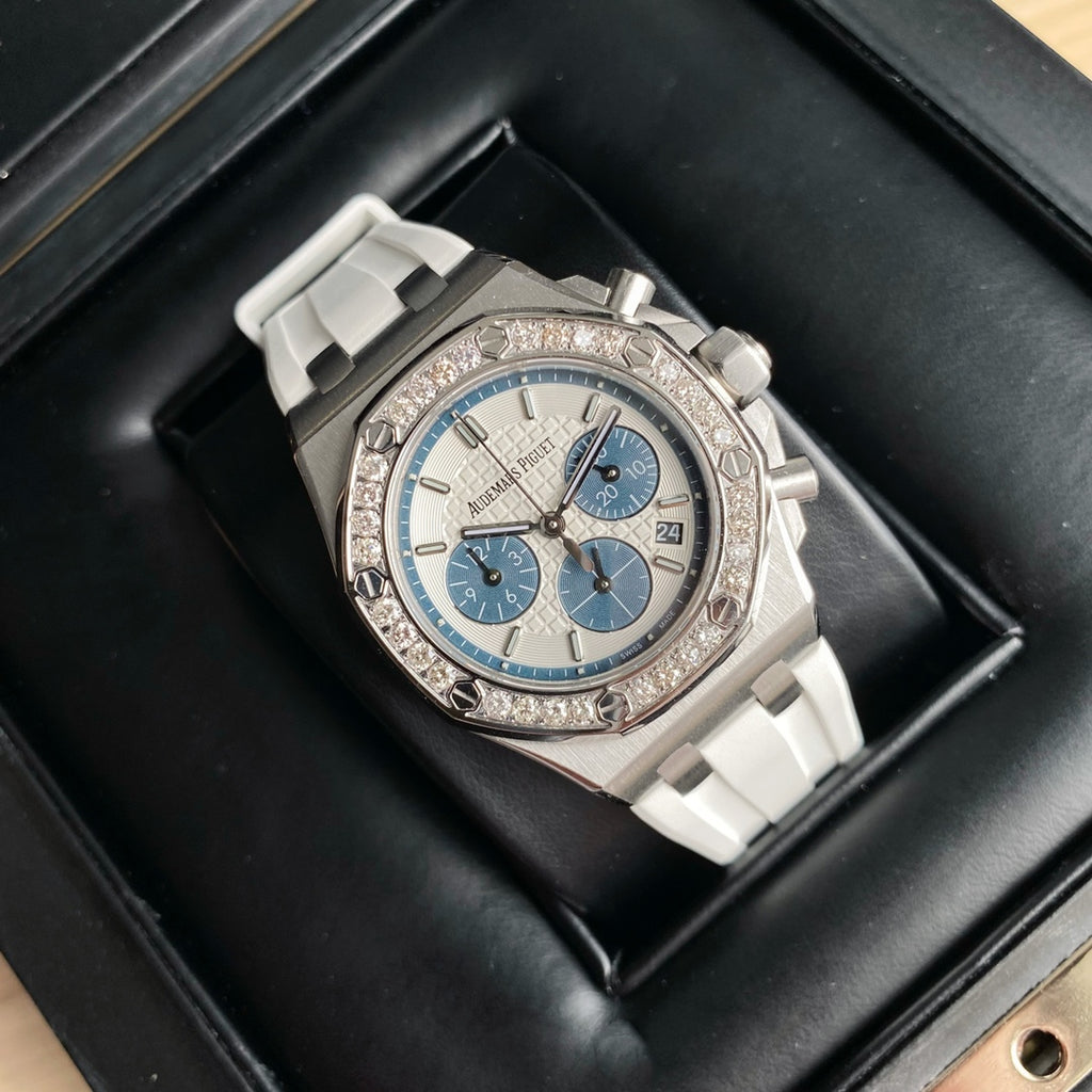 Audemars Piguet Royal Oak Offshore Acero  Azul & Blanco 37mm