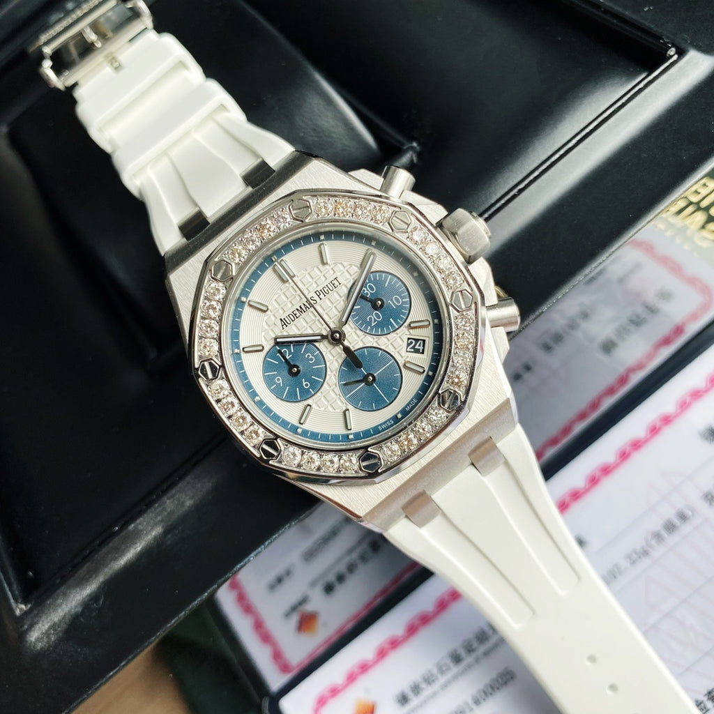 Audemars Piguet Royal Oak Offshore Acero  Azul & Blanco 37mm