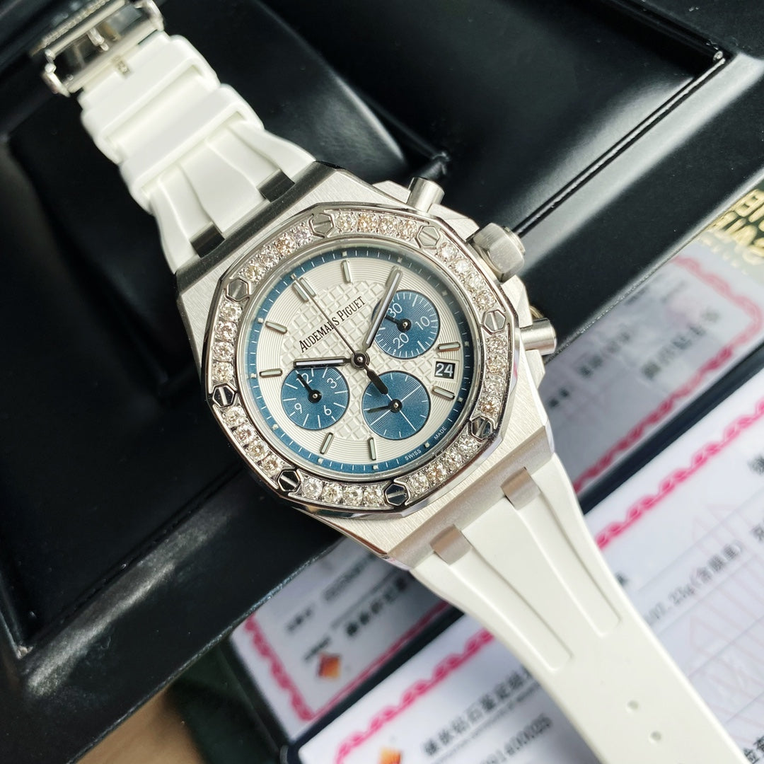 Audemars Piguet Royal Oak Offshore Acero  Azul & Blanco 37mm