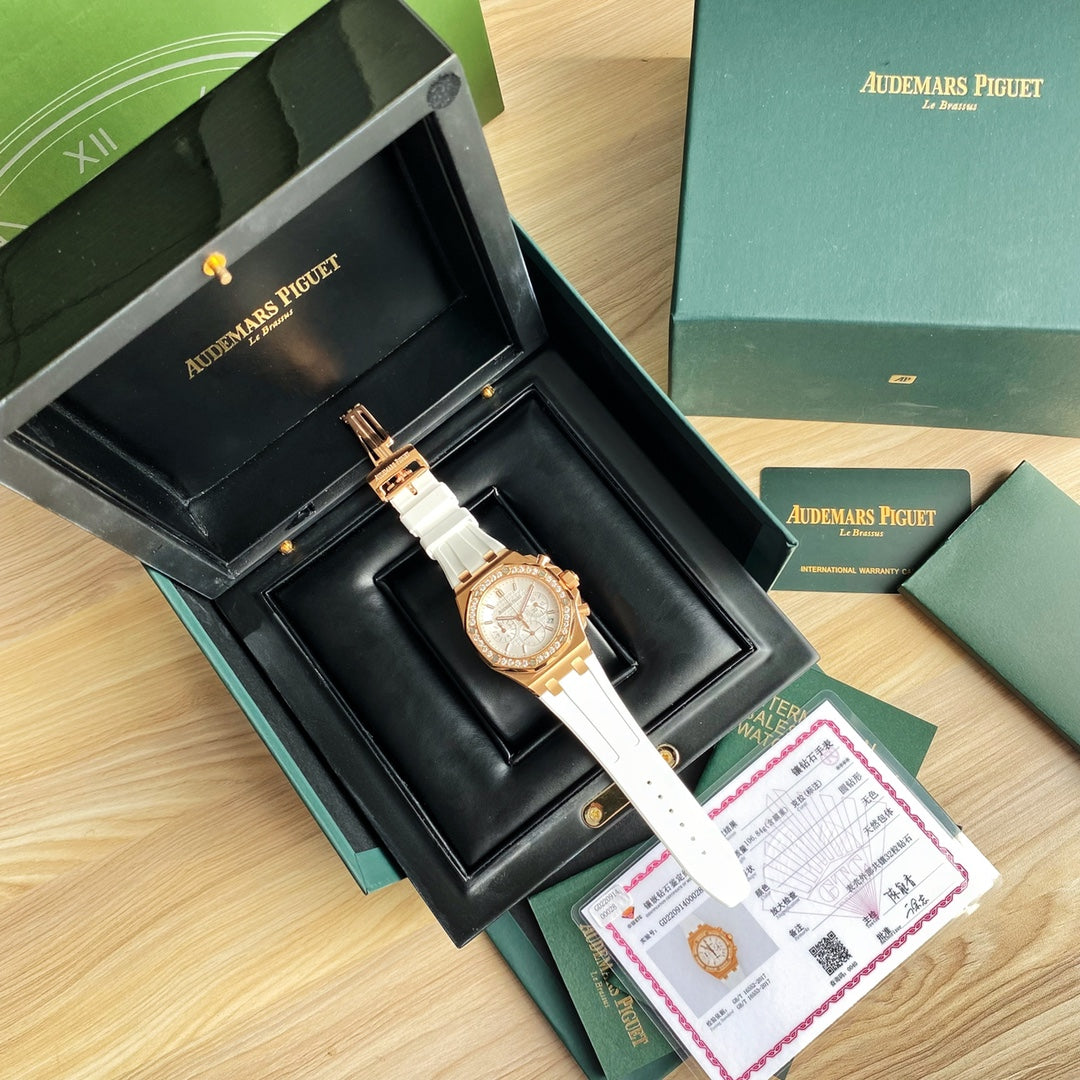 Audemars Piguet Royal Oak Offshore Oro Rosa / Esfera Blanca 37mm