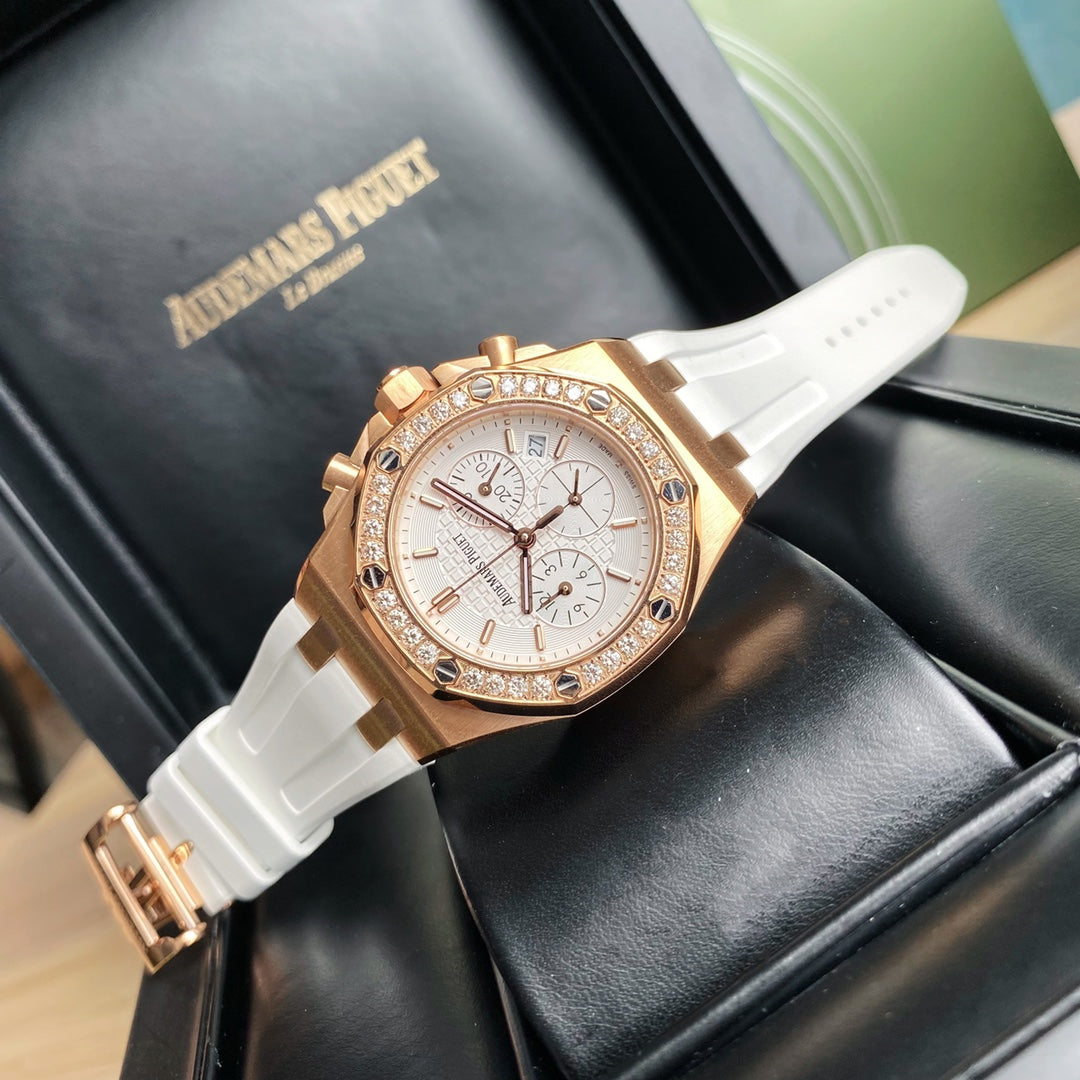 Audemars Piguet Royal Oak Offshore Oro Rosa / Esfera Blanca 37mm
