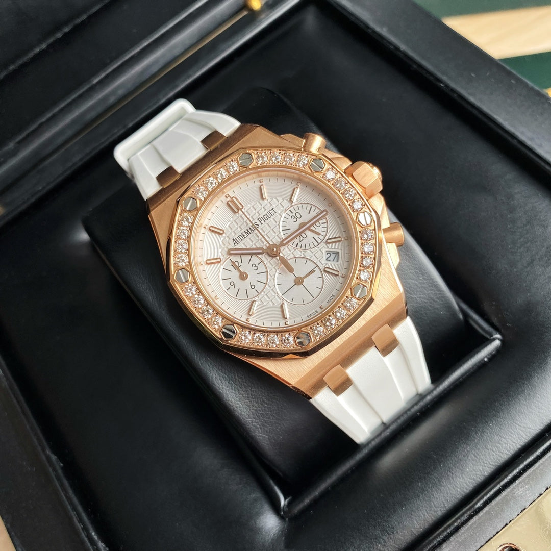 Audemars Piguet Royal Oak Offshore Oro Rosa / Esfera Blanca 37mm