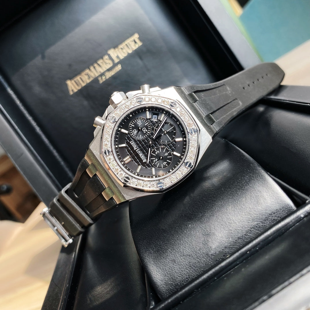 Audemars Piguet Royal Oak Offshore Acero  Correa Negra 37mm