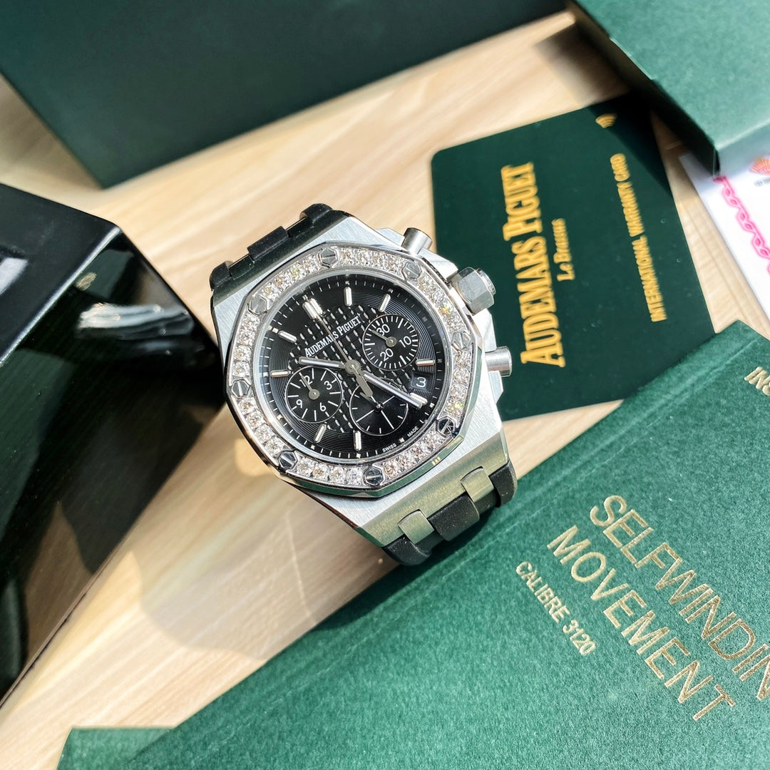 Audemars Piguet Royal Oak Offshore Acero  Correa Negra 37mm