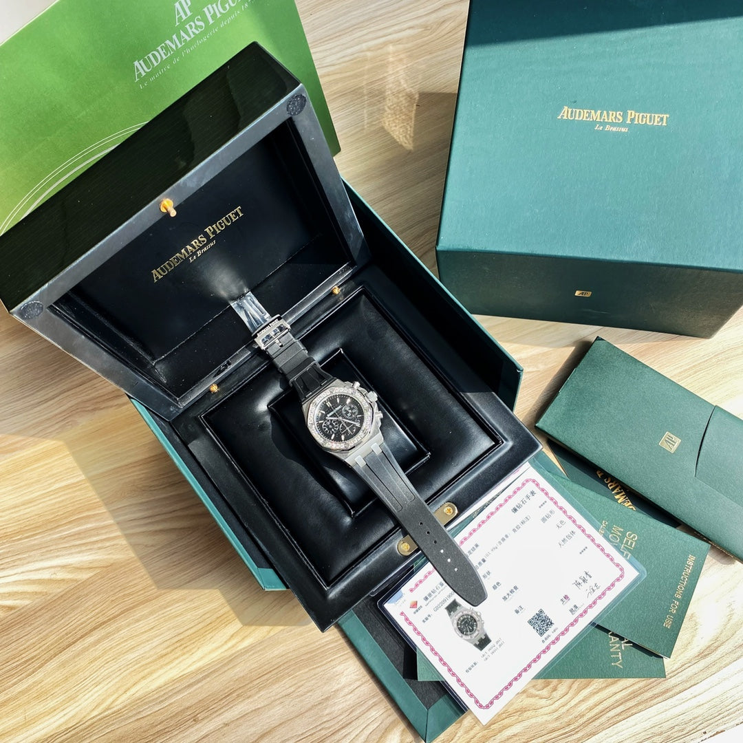 Audemars Piguet Royal Oak Offshore Acero  Correa Negra 37mm