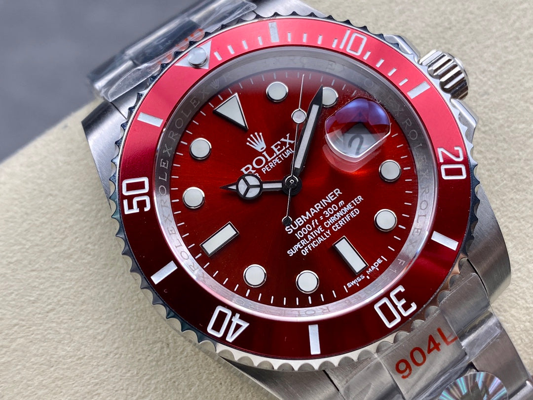Rolex Oyster Perpetual Submariner Date Rojo completo 40mm