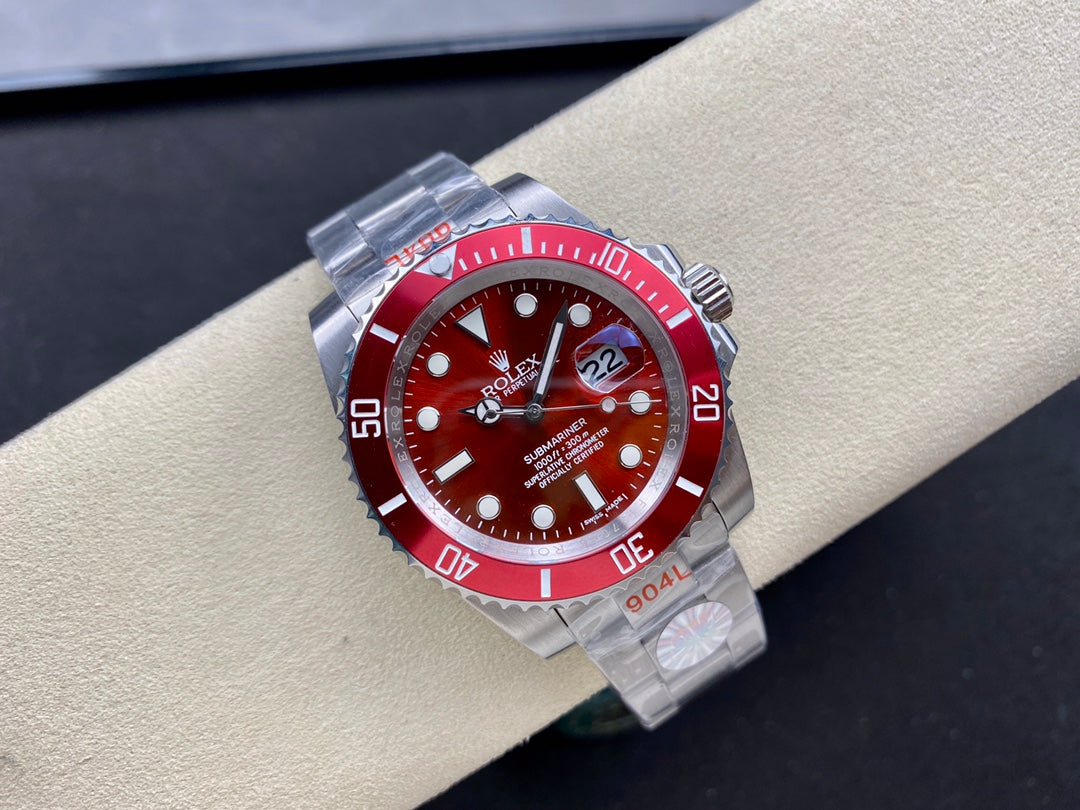 Rolex Oyster Perpetual Submariner Date Rojo completo 40mm