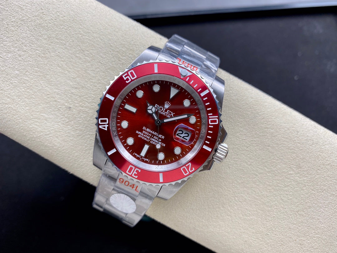 Rolex Oyster Perpetual Submariner Date Rojo completo 40mm