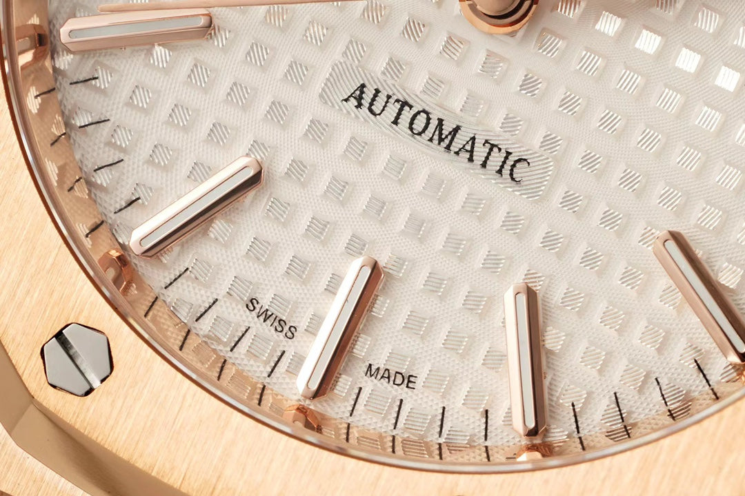 Audemars Piguet Royal Oak Oro Rosa Esfera Blanca 41mm