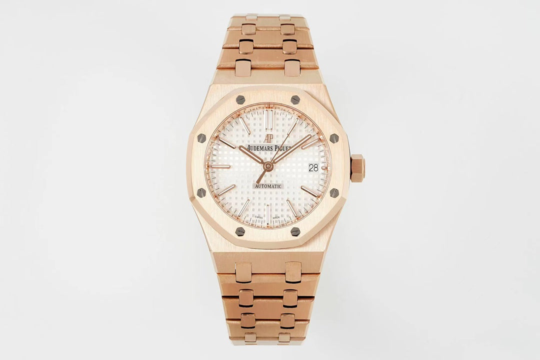Audemars Piguet Royal Oak Oro Rosa Esfera Blanca 41mm
