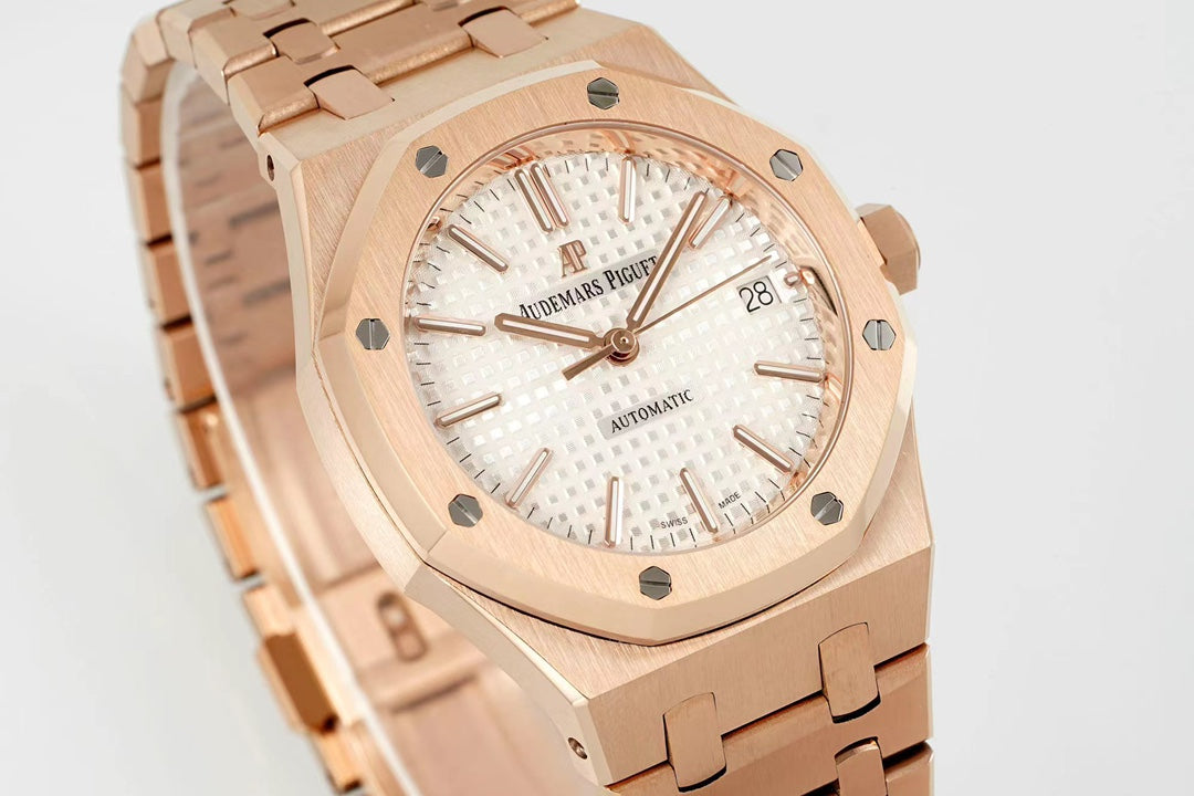 Audemars Piguet Royal Oak Oro Rosa Esfera Blanca 41mm