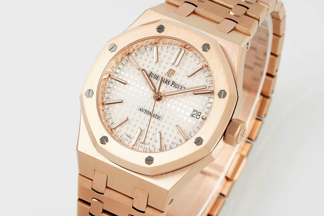 Audemars Piguet Royal Oak Oro Rosa Esfera Blanca 41mm