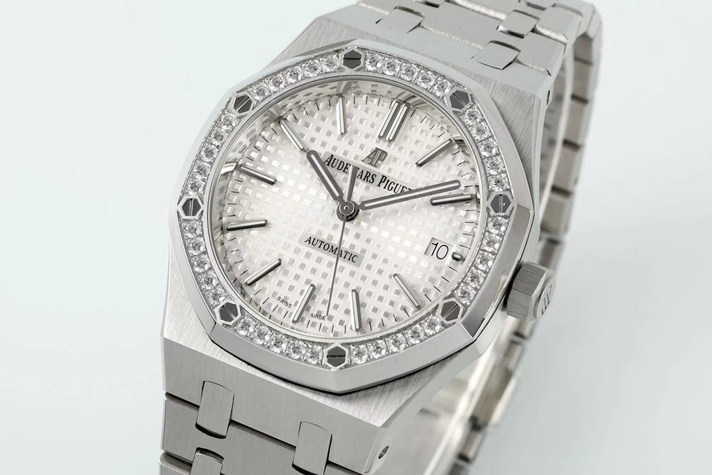 Audemars Piguet Royal Oak Blanco Bisel Diamantes 41mm