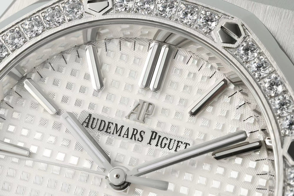 Audemars Piguet Royal Oak Blanco Bisel Diamantes 41mm