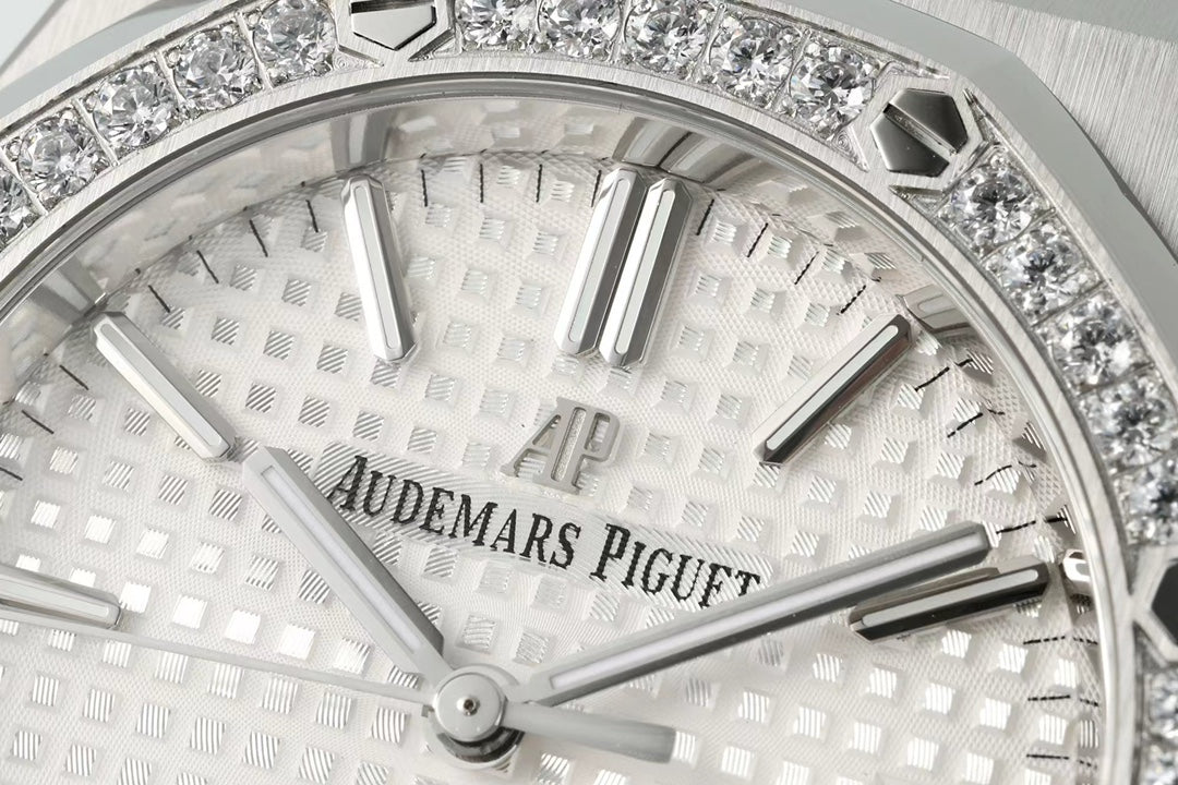Audemars Piguet Royal Oak Blanco Bisel Diamantes 41mm